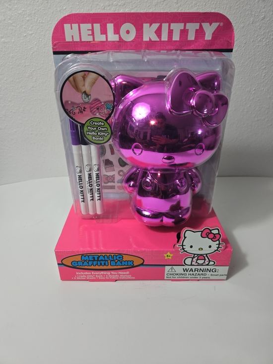 Hello Kitty Other - Hello Kitty Metallic Graffiti Bank - Pink
